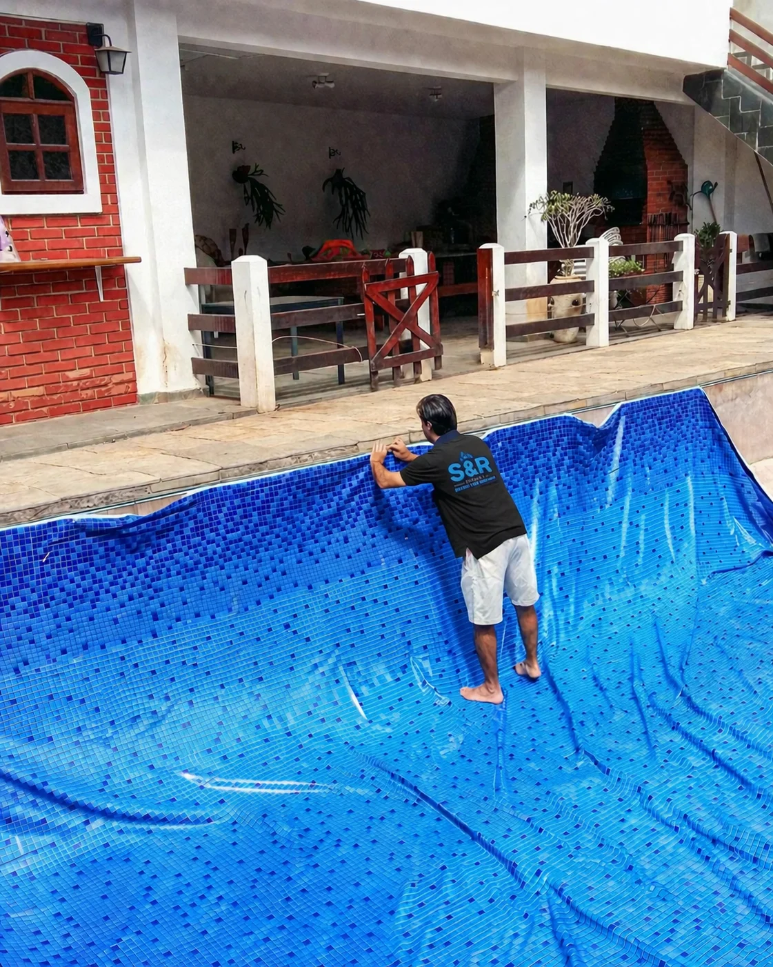 pool liner repair and replacement process