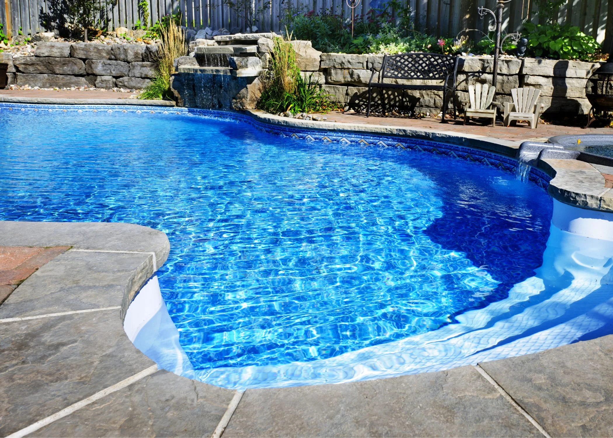pool transformation after liner upgrade