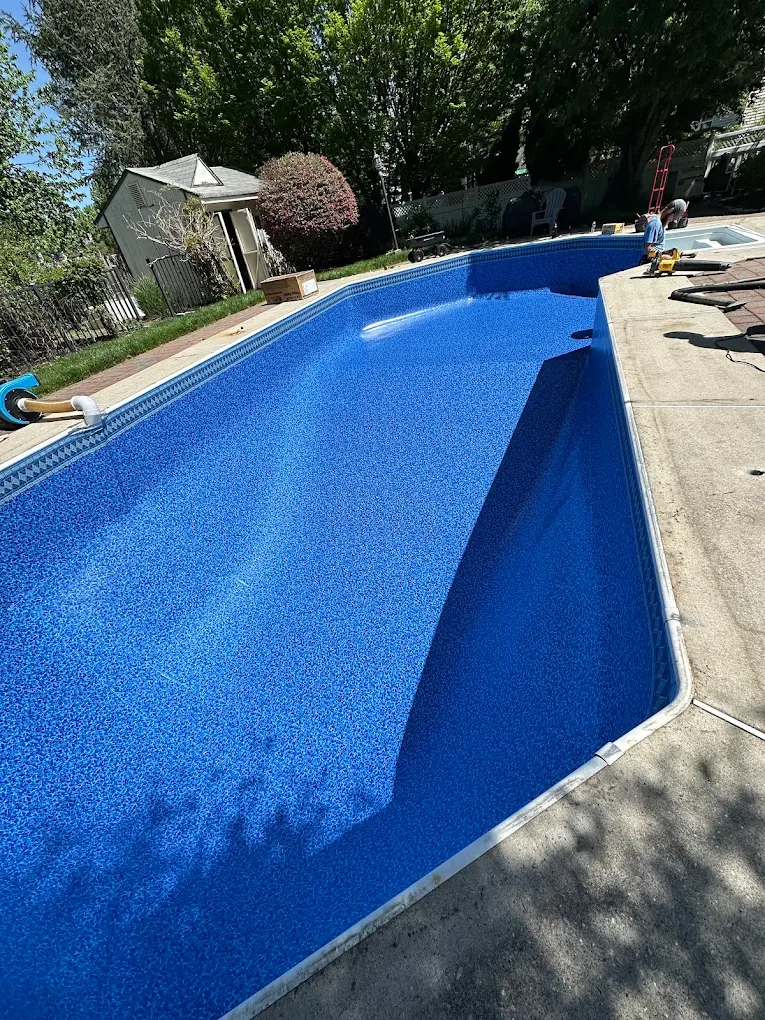 detailed pool liner texture and design