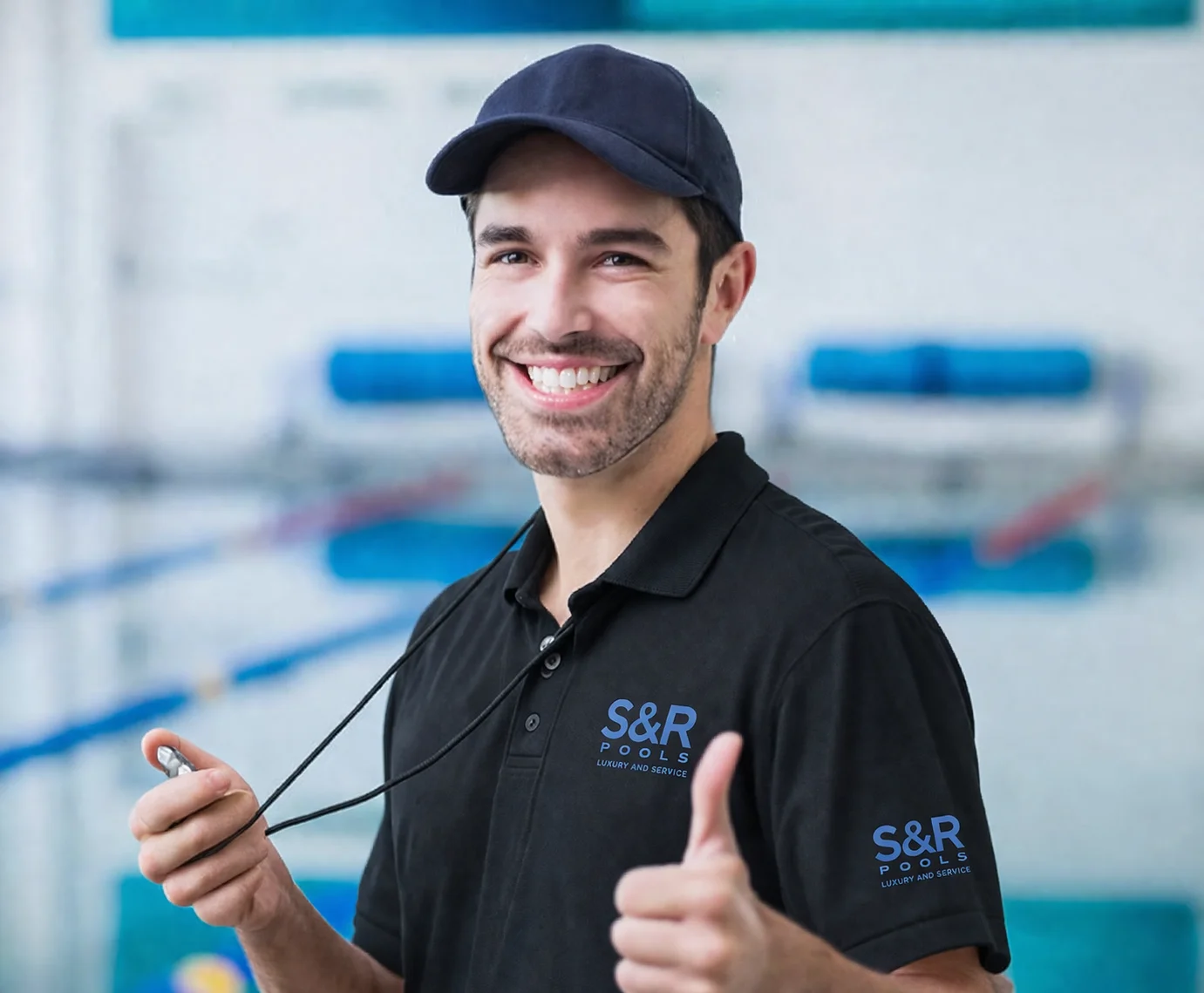 pool service team working on installation