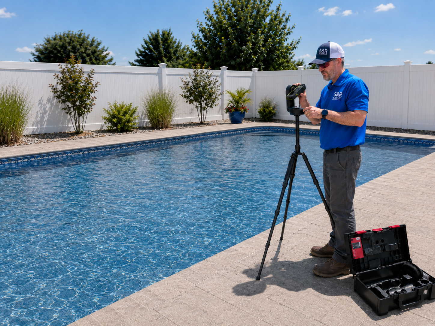 Pool measure clean pool